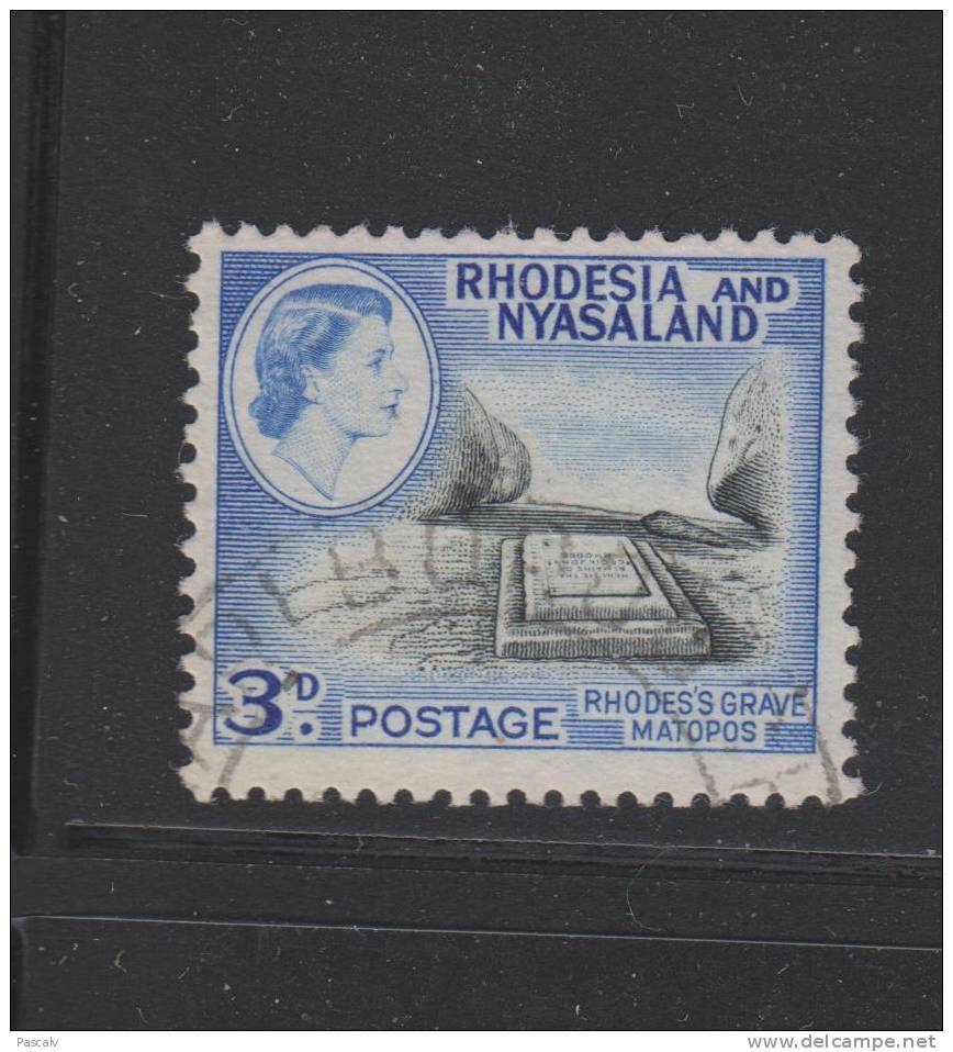 RHODESIE - NYASSALAND Yvert 23 Oblitéré - Rhodesia & Nyasaland (1954-1963)