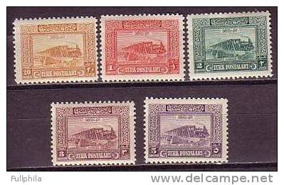 1926 TURKEY LONDON PRINTING POSTAGE DUE STAMPS - RAILROAD BRIDGE MNH ** - Timbres-taxe