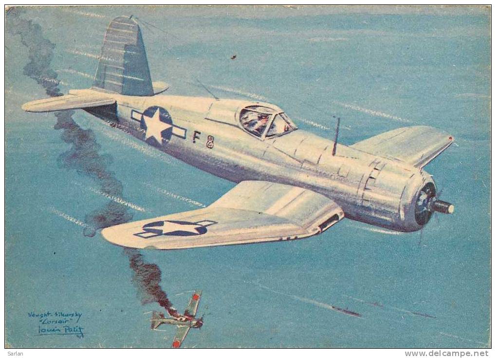 AVIATION , Pub Aspirine , Illustration Louis Petit , Vought Sikorsky , *M190 - 1946-....: Moderne