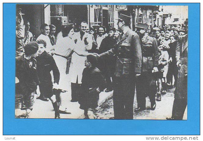 14 Juin 1944, BAYEUX :rue Saint Martin(doc Institut Charles De Gaulle) Edit. Ouest France - Personnages