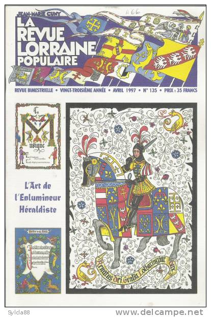 A66 LA REVUE  DE LORRAINE J.M CUNY N°135 1997 - Lorraine - Vosges