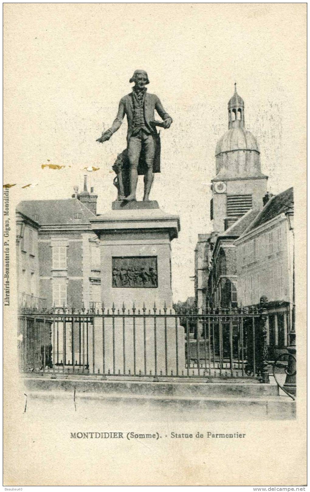 80 - MONTDIDIER - STATUE DE PARMENTIER - Montdidier