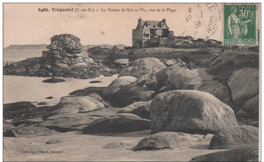 Trégastel- La Pointe De Ker Ar Vir, Vue De La Plage - Trégastel