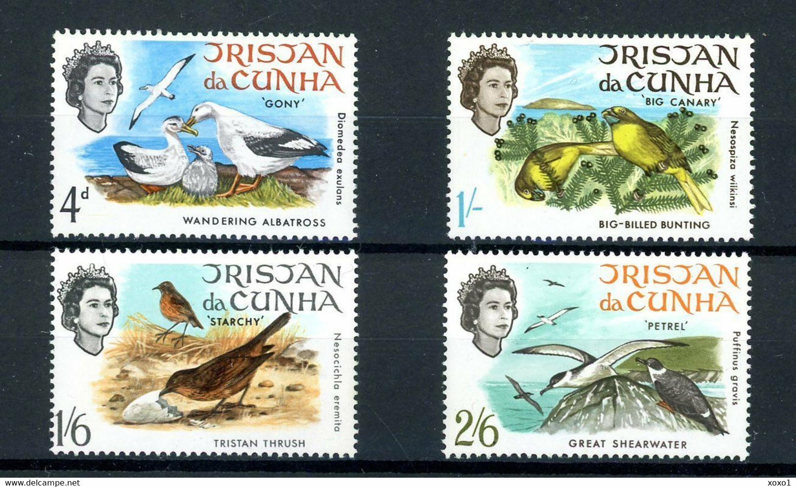 Tristan Da Cunha 1968 MiNr. 116 - 119 Birds 4v MNH** 4,50 € - Tristan Da Cunha