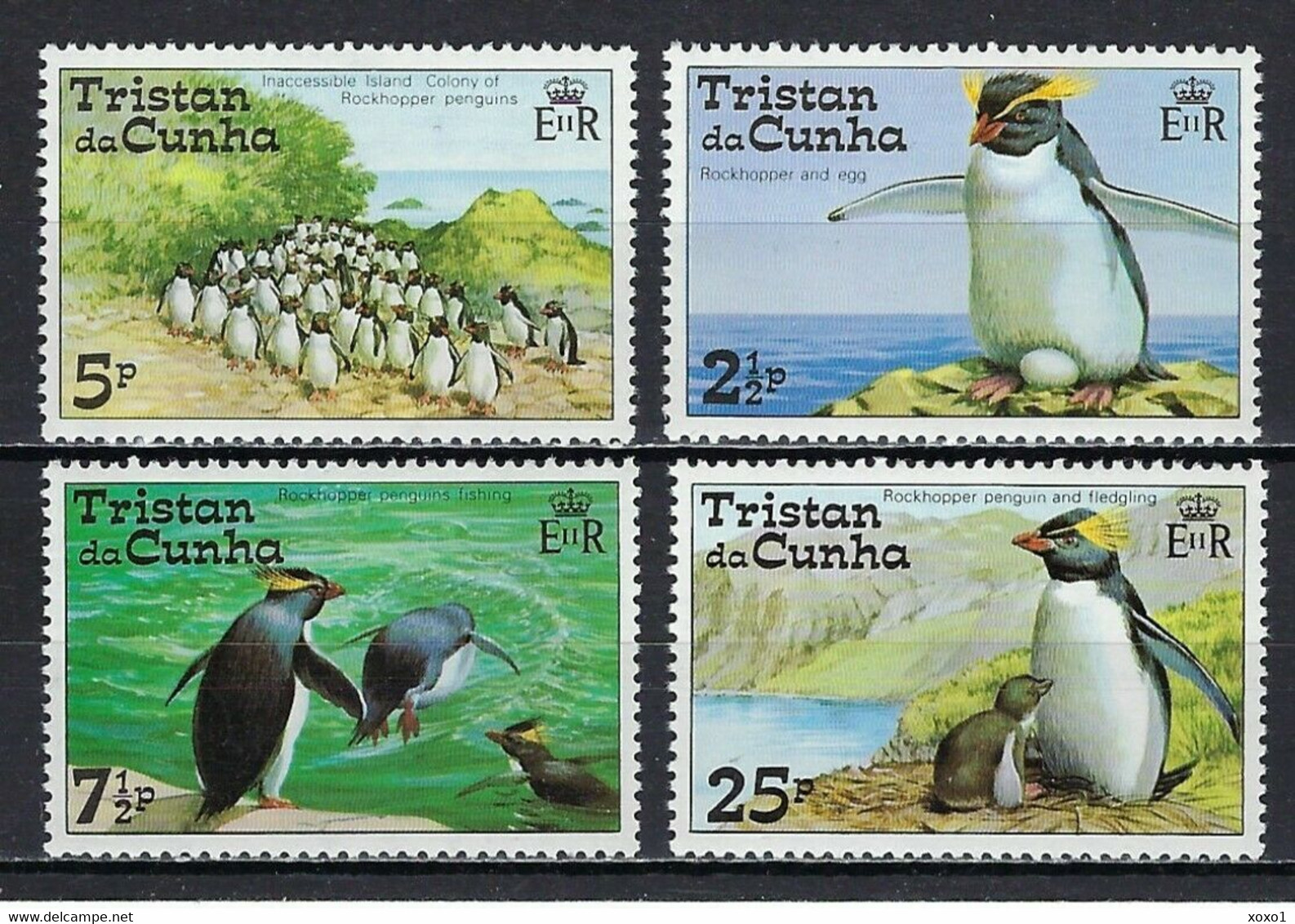 Tristan Da Cunha 1974 MiNr. 191 - 194 Birds Pinguins 4v MNH** 20,00 € - Pingouins & Manchots