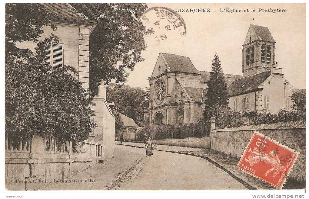 LUZARCHES.   L'Église Et Le Presbytère - Luzarches