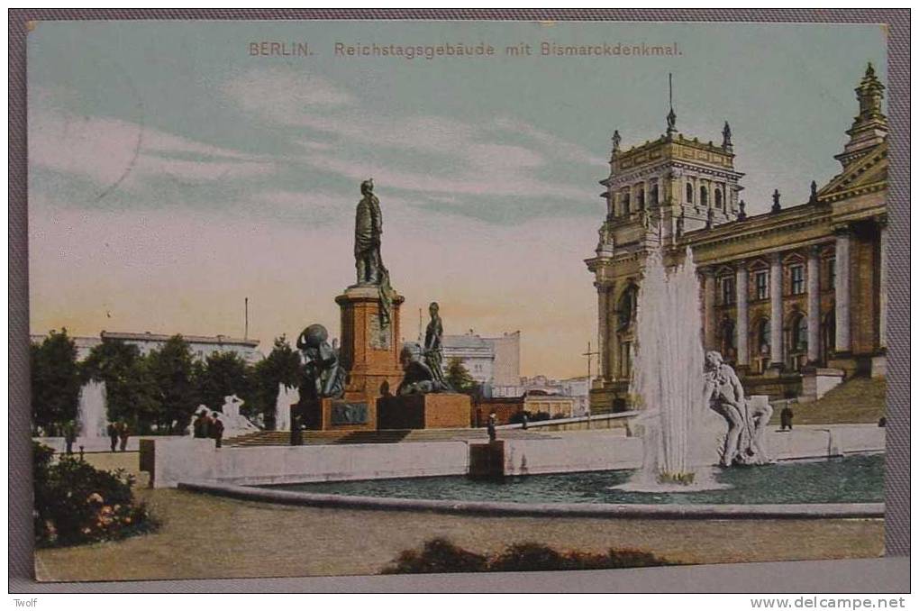 Berlin - Reichstagsgebäude Mit Bismarckdenkmal - Serie Brillant II, Nr.8 - Friedrichshain