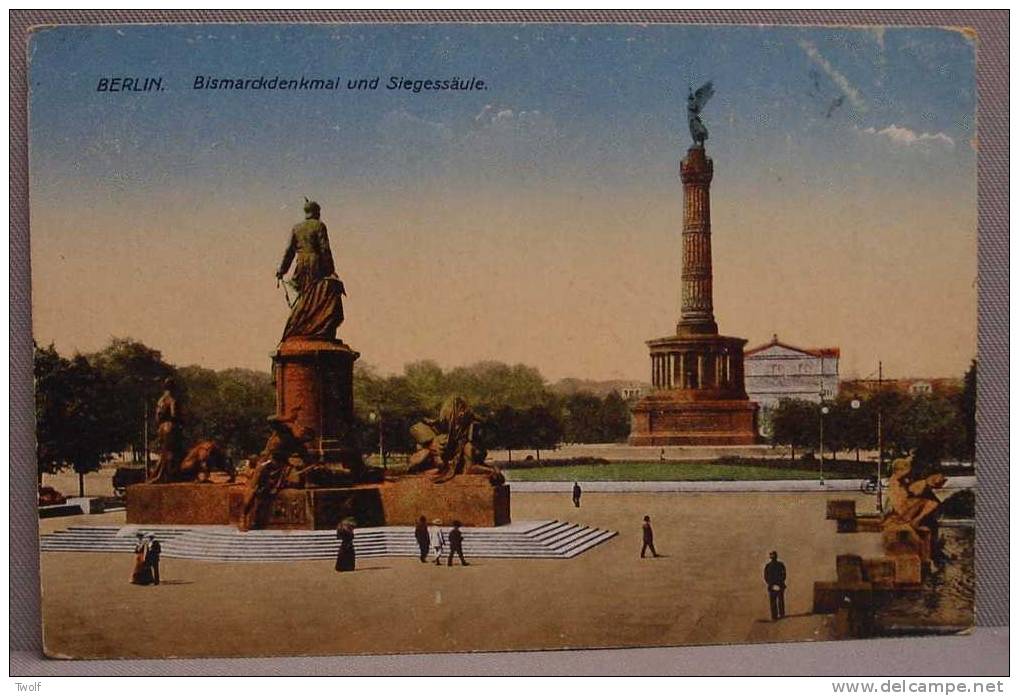 Berlin - Bismarckdenkmal Und Siegesäule - J.W.B. Serie Iris  No.19 - Friedrichshain