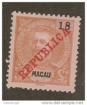 Macao Unused (no Gum) As Issued 18 Euros - Ungebraucht