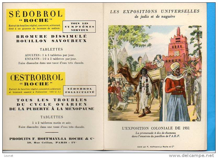 Les EXPOSITIONS UNIVERSELLES De Jadis Et De Naguère L'exposition Coloniale De1931 Edité Par F.Hoffmann-La Roche Et Cie - Expositions