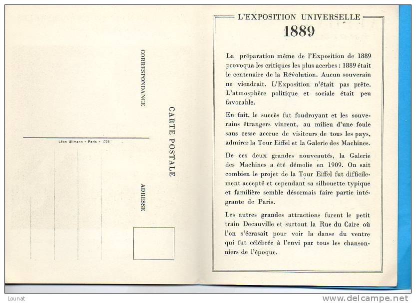 Les EXPOSITIONS UNIVERSELLES De Jadis Et De Naguère 1889 Edité Par F.Hoffmann-La Roche Et Cie  Fête De Nuit Au Champ De - Expositions