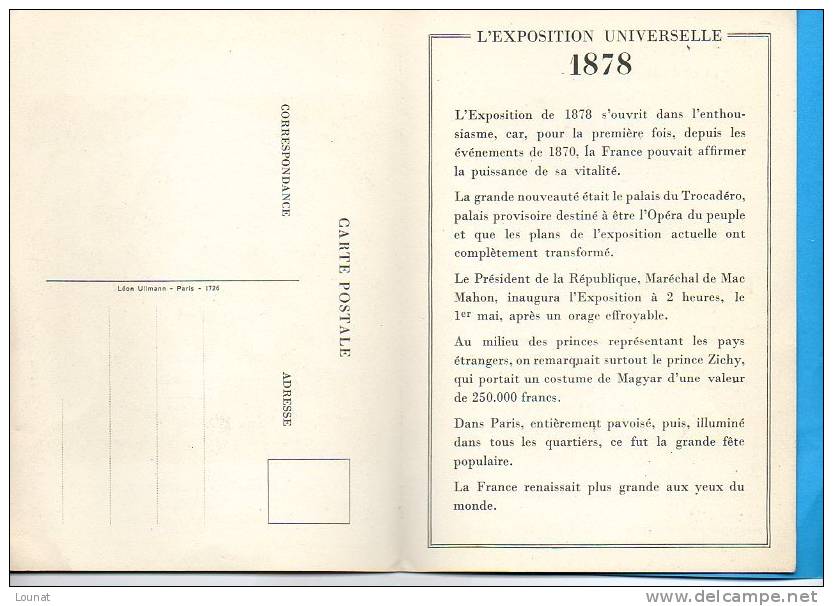 Les EXPOSITIONS UNIVERSELLES De Jadis Et De Naguère 1878 Edité Par F.Hoffmann-La Roche Et Cie  Les Souks Algériens Dans - Expositions