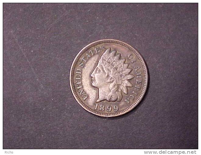 1899 Indian Head Cent - 1859-1909: Indian Head