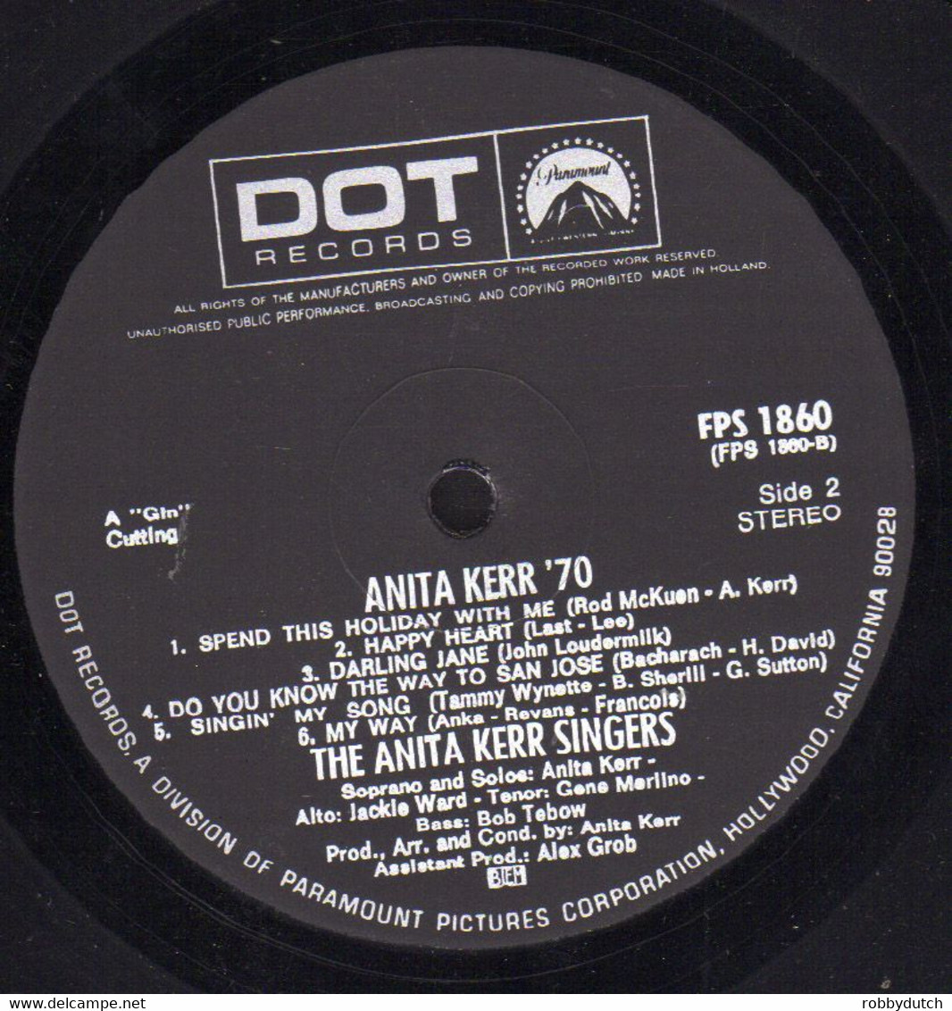 * LP *  ANITA KERR SINGERS - ANITA KERR '70  (Holland 1970 Ex-!!!) - Andere - Engelstalig