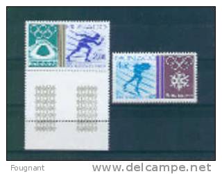 MONACO:1984:.N°1416/7 NSC.Jeux Olympiques D´hiver,à Sarajevo.Patinage De Vitesse. - Winter 1984: Sarajevo