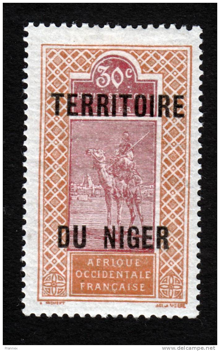 Niger, Scott #10, Mint Hinged, Camel And Rider Overprinted, Issued 1921 - Unused Stamps