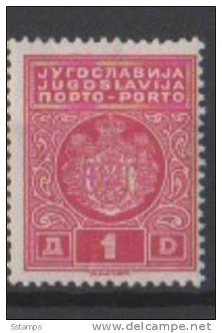 1933yu JUGOSLAVIJA JUGOSLAWIEN PORTO  TYP  I  NEVER HINGED - Neufs