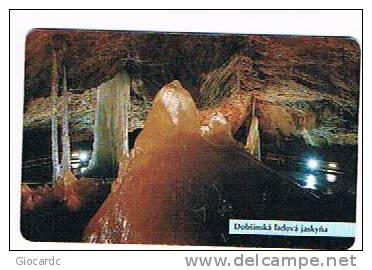 SLOVACCHIA (SLOVAKIA) - SLOVENSKE TELEK. (CHIP) -  1997 DOBSINSKA LADOVA CAVE - USED  -  RIF. 3178 - Slowakei