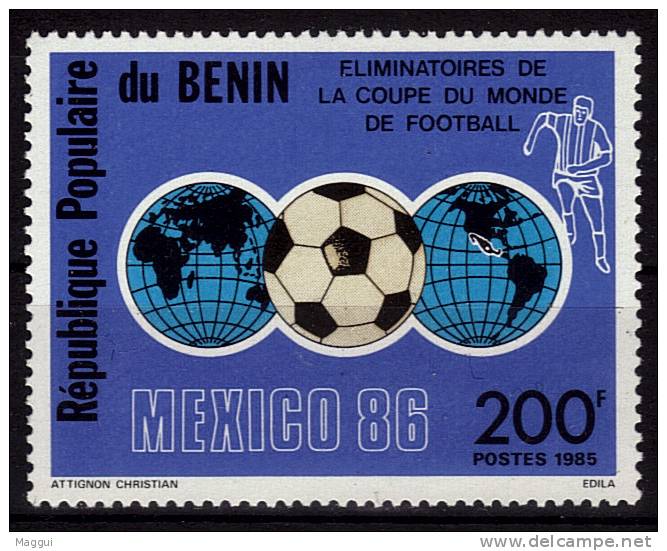 BENIN    N° 619 * * Cup  1986  Football Fussball  Soccer - 1986 – Mexique