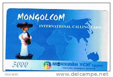 MONGOLIA - MONGOLCOM (REMOTE) -  WOMAN     - USED °- RIF. 1795 - Mongolei