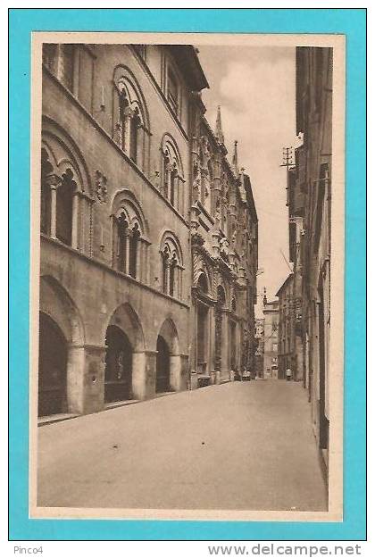 ANCONA LOGGIA DEI MERCANTI CARTOLINA FORMATO PICCOLO NON VIAGGIATA - Ancona