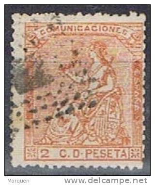 Alegoria España 1873, 2 Cts Naranja, Edifil Num 131 º - Used Stamps