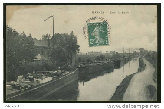 62 HARNES / Canal De Liévin / - Harnes