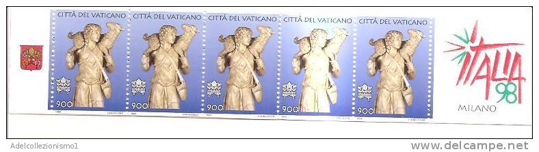 52900)libretto Francobolli Citta Del Vaticano N°6 - Serie Da 5 Valori - Booklets