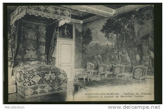 58 BAZOCHES / Intérieur Du Château, Chambre à Coucher Du Maréchal Vauban / - Bazoches