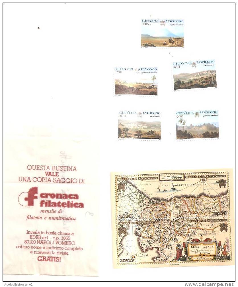 52905)foglietto Vaticano Con 4 Valori Serie Bf45 + N°5 Valori N°1156/60 Vaticani - Blocchi E Foglietti