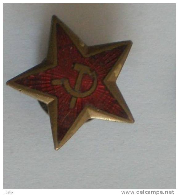 YUGOSLAVIA ARMY Vintage Cap Badge * Armee Military Communist Party Parti Communiste Communism Communisme JOSIP BROZ TITO - Other & Unclassified