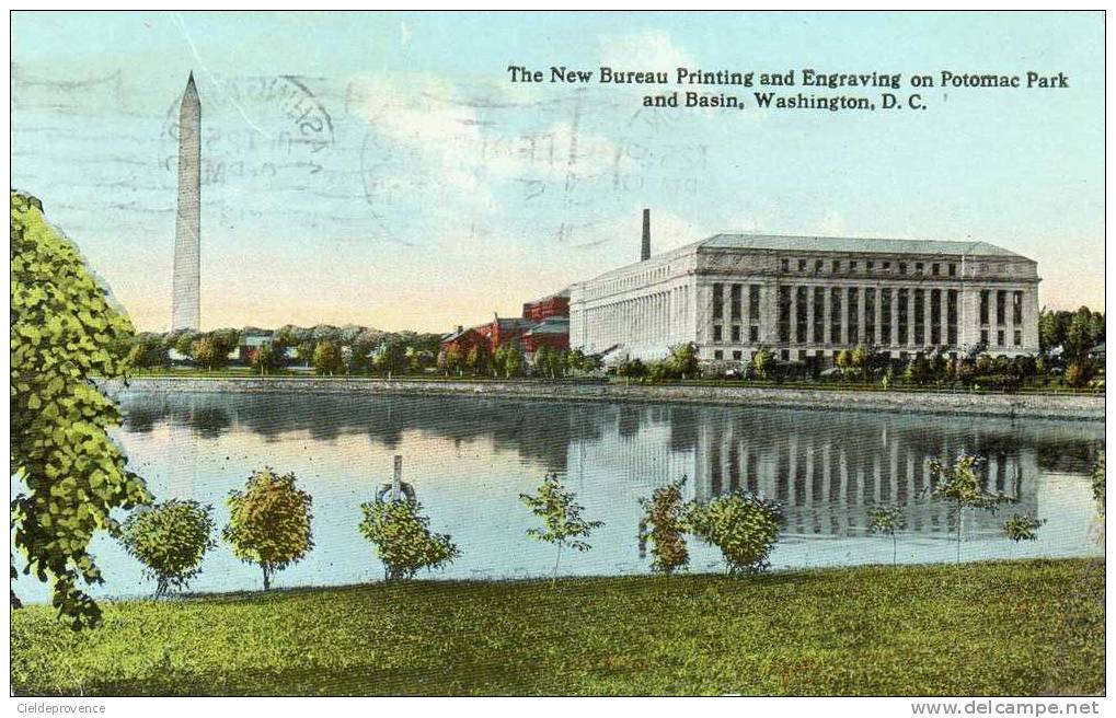 The New Bureau Printing And Engraving On Potomac Park And Basin, WASHINGTON, D. C. - Washington DC