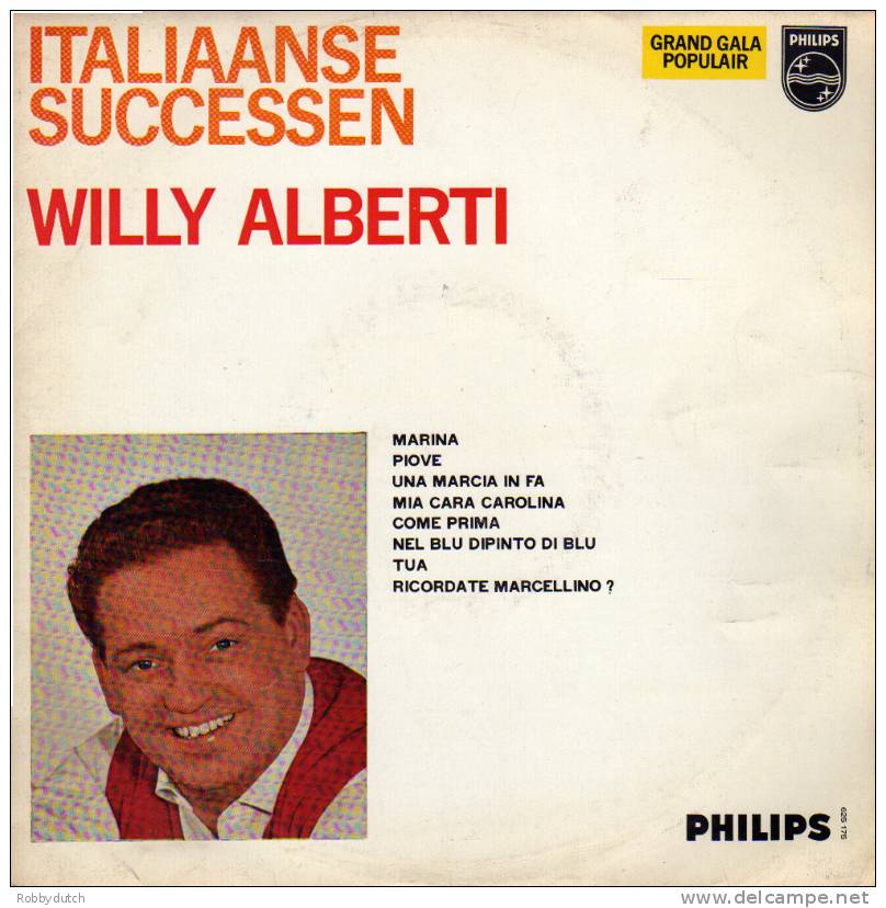 * 10" LP *  WILLY ALBERTI - ITALIAANSE SUCCESSEN - Andere - Italiaans