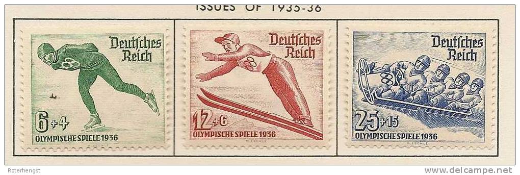 LOW START At 10cts Mh* Olympics Set 1936 Garmisch - Ungebraucht