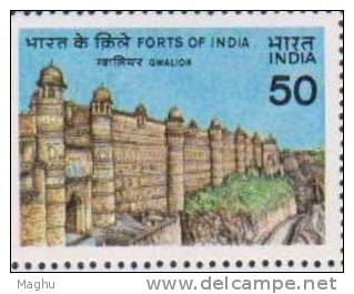 India 1984 MNH Block Of 4, Forts Of India, Architecture, Monument, History - Blocks & Kleinbögen