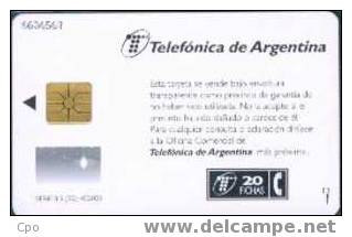 # ARGENTINA_TELEFONICA B5 Calendar 1996 20 Gem Tres Bon Etat - Argentine