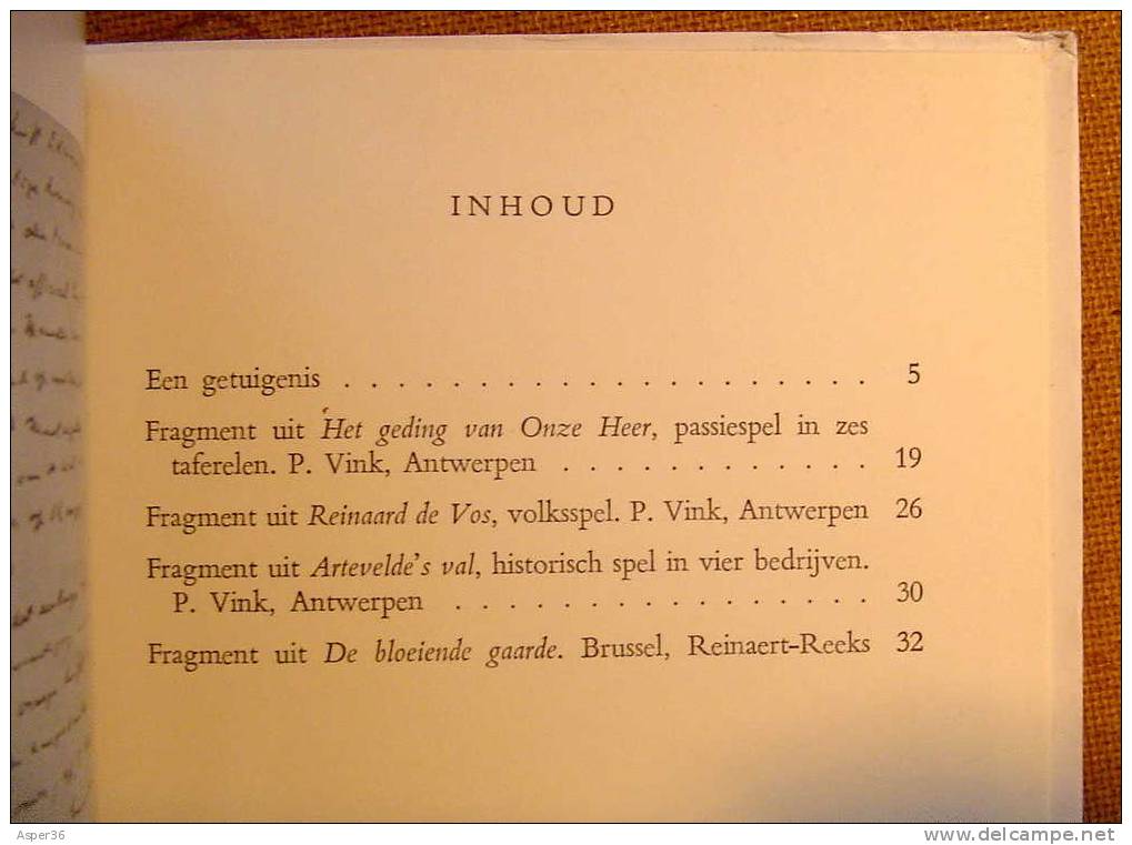 Monografieën Over Vlaamse Letterkunde "Paul De Mont Door Pieter G. Buckinx "1961 - Antique