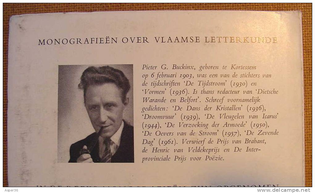 Monografieën Over Vlaamse Letterkunde "Paul De Mont Door Pieter G. Buckinx "1961 - Oud