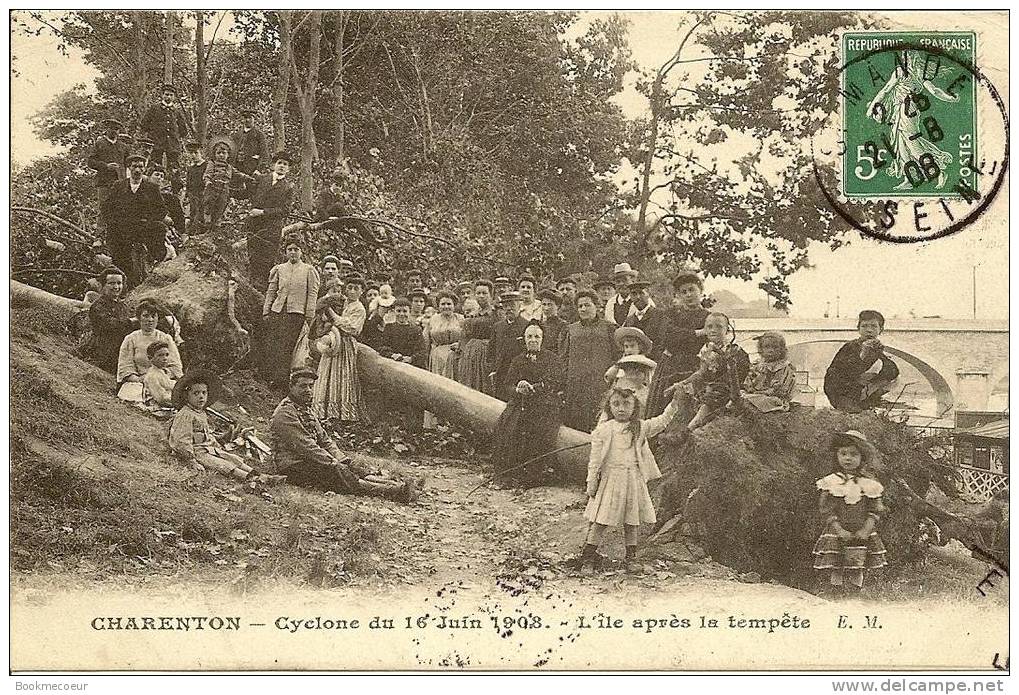 94  CHARENTON  CYCLONE DU 16 JUIN 1908  L´ILE APRES LA TEMPETE   N° C 2651 - Charenton Le Pont