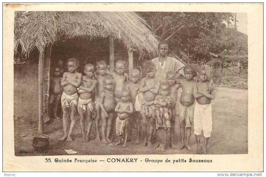 CONAKRY       GROUPE DE PETITS SOUSOUS   ENFANT - Guinée