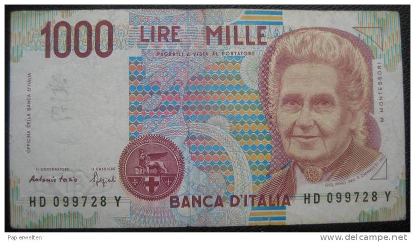 1000 Lire 1990 (WPM 114b) - 1000 Lire