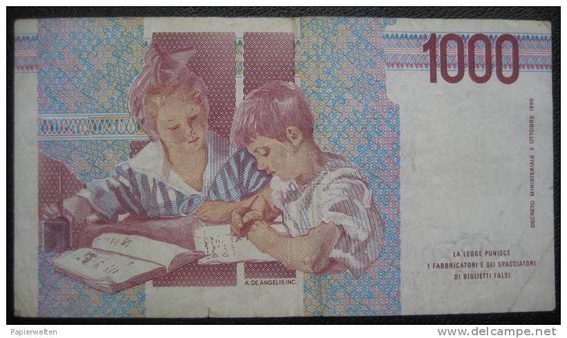 1000 Lire 1990 (WPM 114b) - 1000 Liras