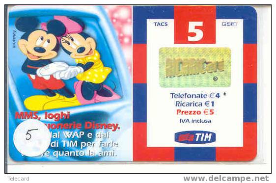 Disney Walt Disney ITALY Op Telefoonkaart (5) - Disney