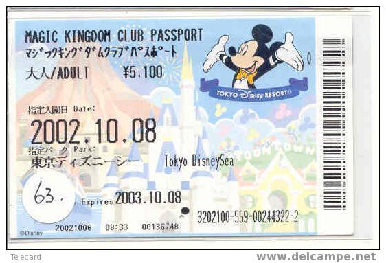 Disney Op Passport Entreecard TOKYO DISNEYLAND Magic Kingdom Passport (63) - Disney