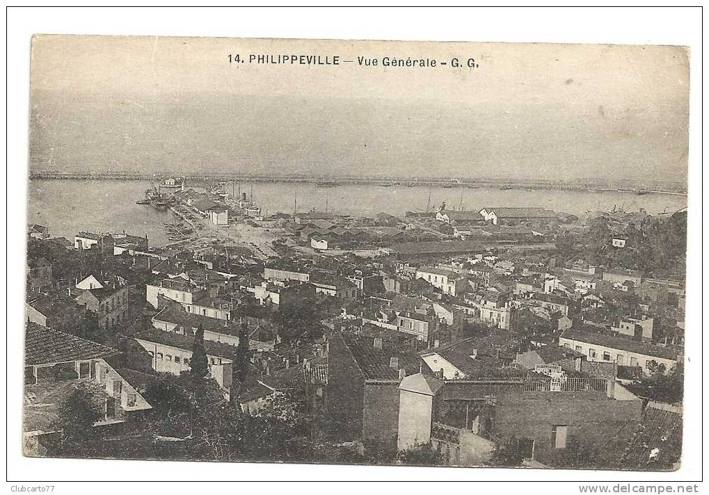 Skikda Ou Philippeville (Algérie) :Vue Générale En Direction Du Port Env 1922. - Skikda (Philippeville)