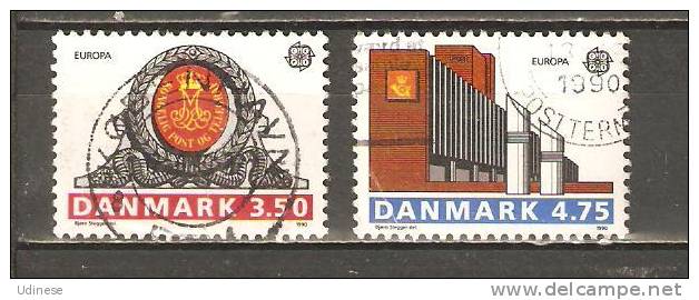 DENMARK 1990 - EUROPA - CPL. SET - USED OBLITERE GESTEMPELT - 1990