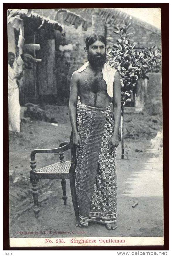 Cpa Asie Sri Lanka Ceylon Singhalese Gentleman                   A2 - Sri Lanka (Ceylon)