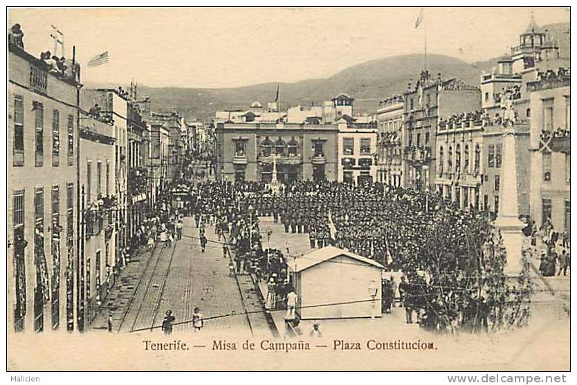 Espagne -ref A 264- Tenerife - Misa De Campana -plaza Constitucion  - Carte Bon Etat - - Tenerife