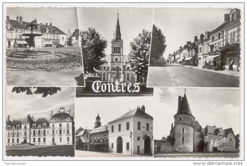 CARTE PHOTO CONTRES - MULTI VUES - Contres