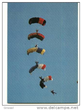 CPSM PARACHUTISME PARACHUTE VOILE CONTACT A5  DUJARDIN PAU - Fallschirmspringen